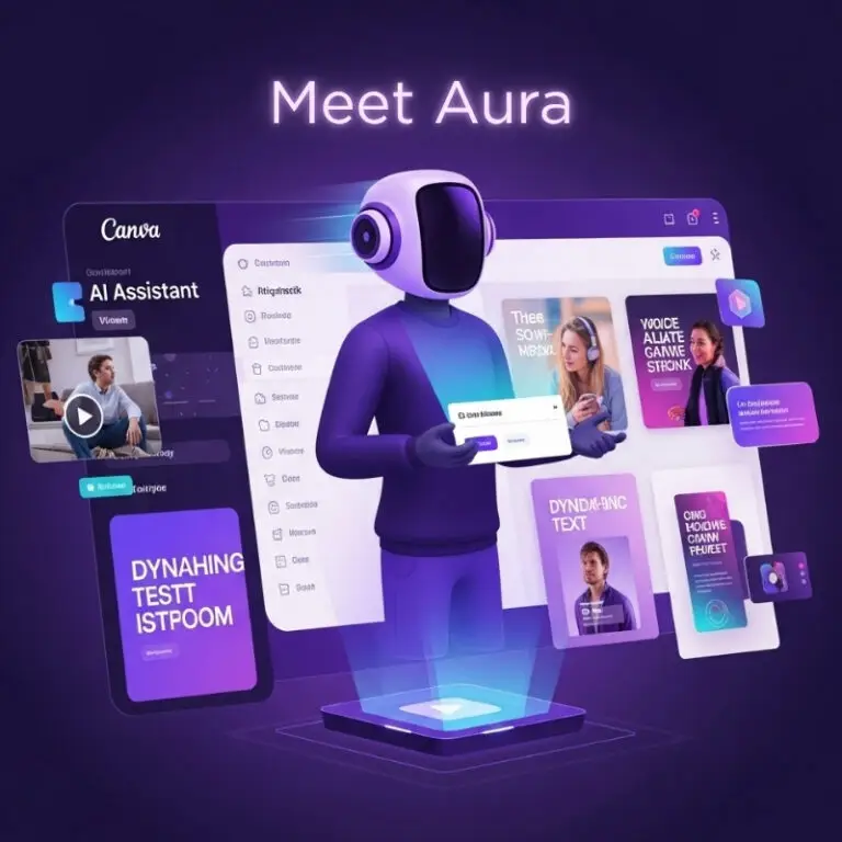 Aura – Content From Canva and google sheets to all your social media platforms