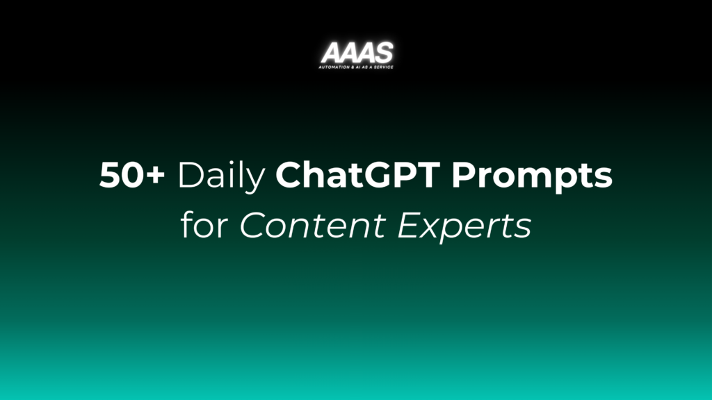 Chatgpt prompts