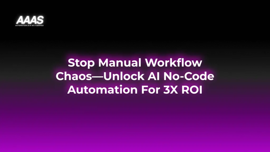 Unlock growth and efficiency by integrating AI-powered no-code automation platforms, empowering your business to streamline workflows and increase ROI seamlessly.