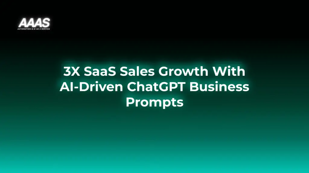 Supercharge SaaS sales by using AI-driven ChatGPT business prompts for instant, personalized customer interactions that increase conversions and revenue.