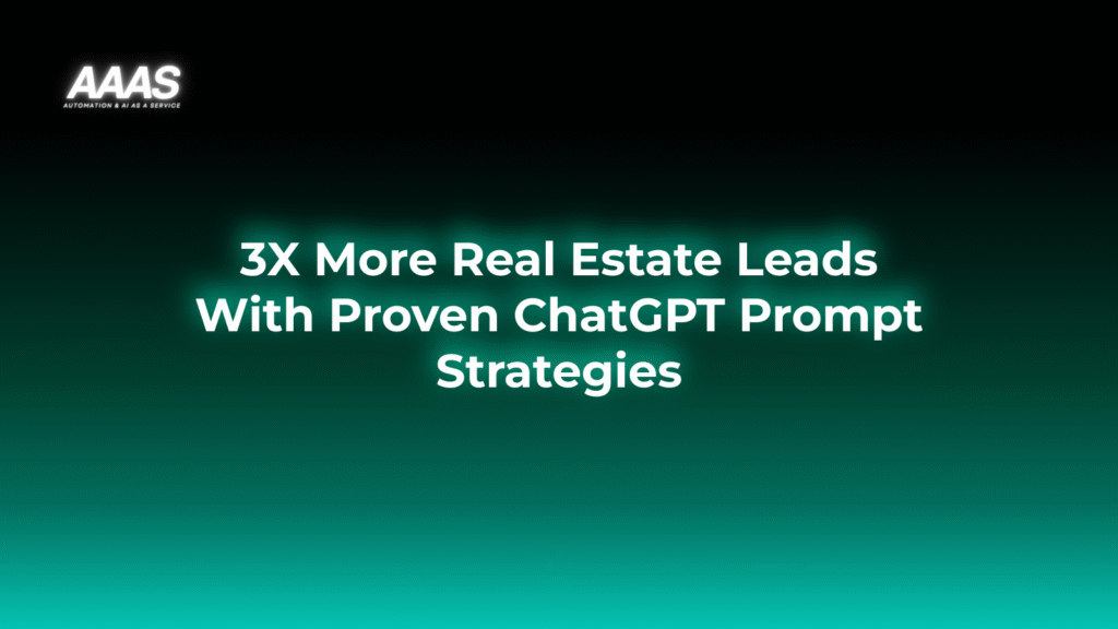 Streamline real estate lead qualification and client communication using ChatGPT business prompts for faster responses, higher engagement, and improved conversion rates.