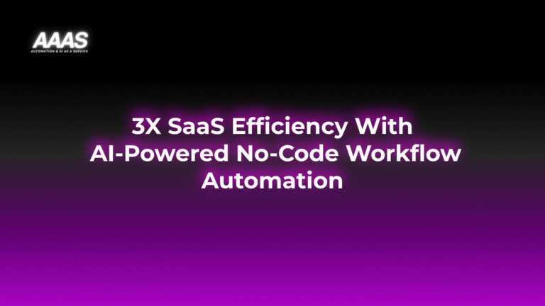 AI-powered no-code workflow automation streamlines SaaS operations, boosting efficiency and productivity while cutting costs for faster business growth.