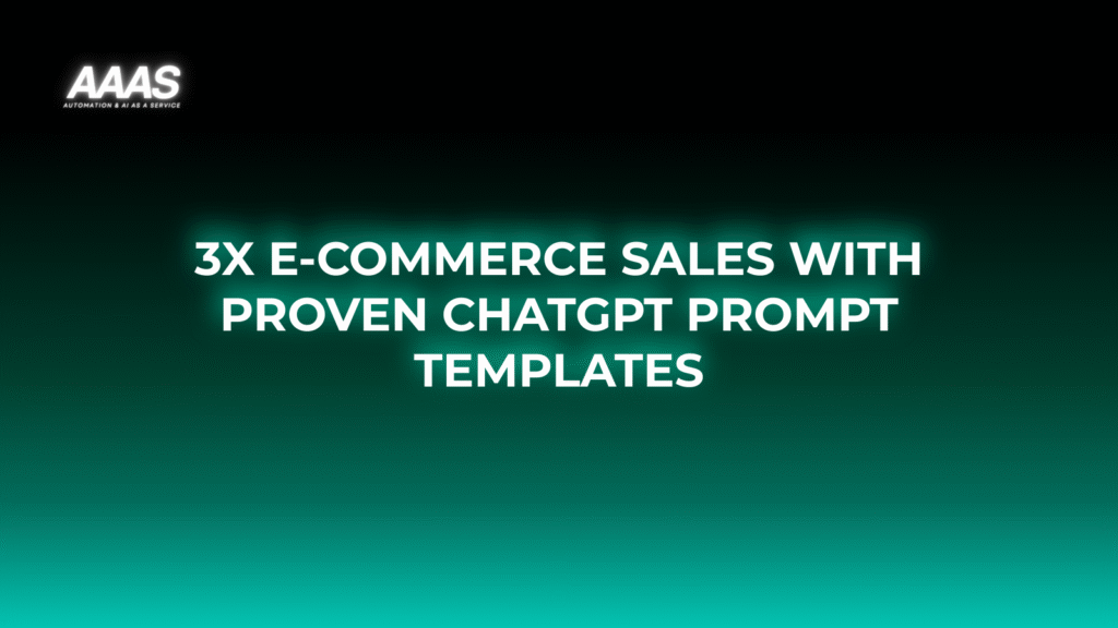 Boost e-commerce sales conversion and reduce cart abandonment with proven ChatGPT business prompt templates for real-time customer engagement and higher ROI.