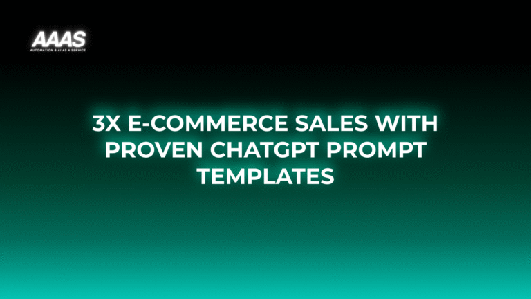 Boost e-commerce sales conversion and reduce cart abandonment with proven ChatGPT business prompt templates for real-time customer engagement and higher ROI.
