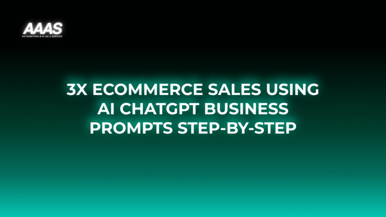 Boost e-commerce sales by using AI ChatGPT business prompts to increase conversions, automate support, and deliver personalized customer experiences.