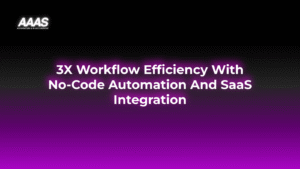 No-code automation and SaaS integration empower businesses to streamline workflows, boost productivity, and reduce costs by eliminating repetitive manual tasks.