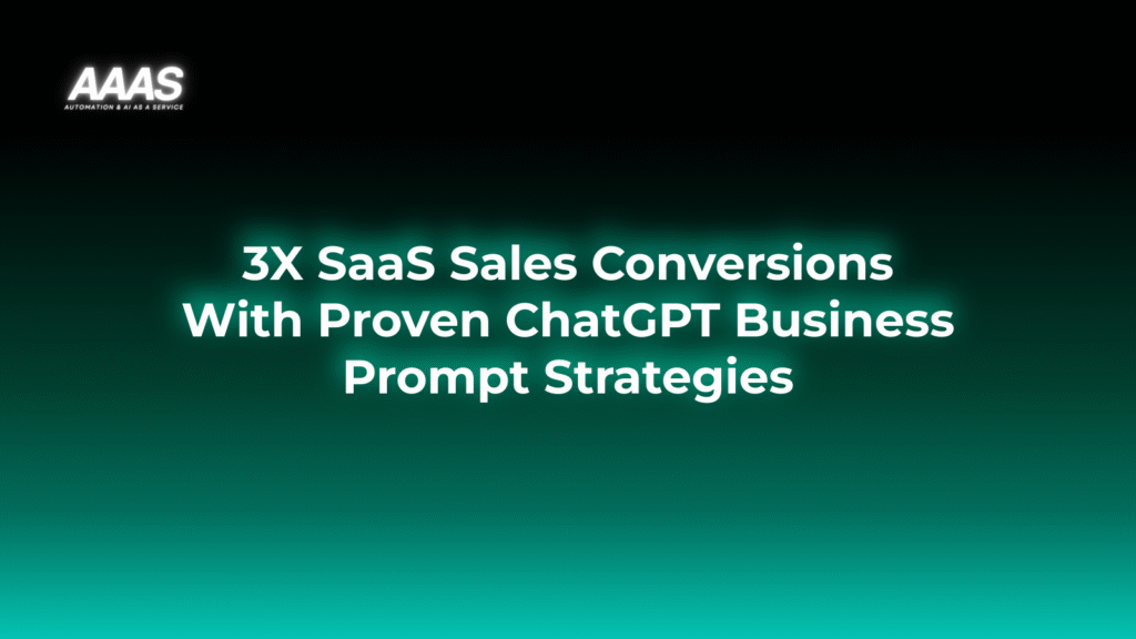 Boost SaaS sales enablement with ChatGPT business prompts that deliver instant, personalized lead engagement and drive higher customer conversion rates.