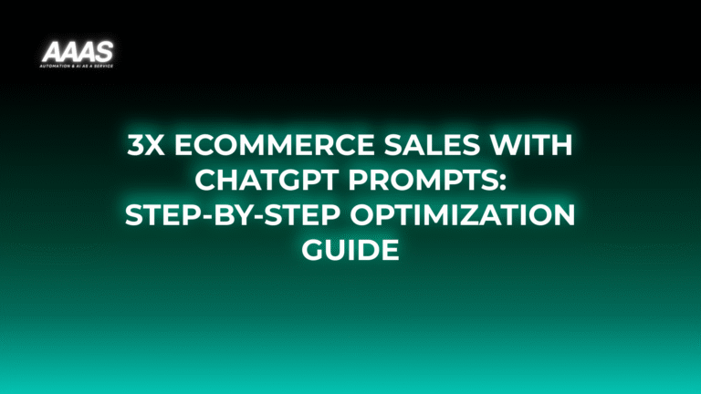 Boost e-commerce sales with ChatGPT business prompts that personalize customer interactions, reduce cart abandonment, and optimize online store conversions.