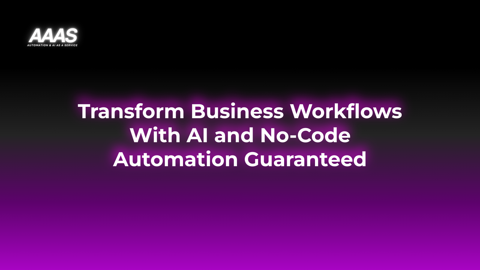 Transform business efficiency by leveraging AI and no-code automation to streamline workflows, increase productivity, and reduce operational costs for lasting impact.