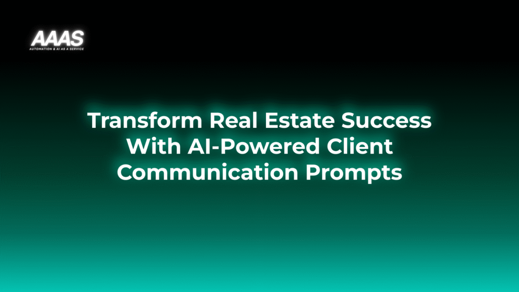 Streamline real estate client communication and qualify leads faster with ChatGPT business prompts, improving agent efficiency and enhancing customer experience.