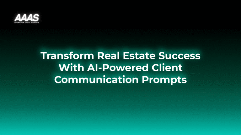 Streamline real estate client communication and qualify leads faster with ChatGPT business prompts, improving agent efficiency and enhancing customer experience.
