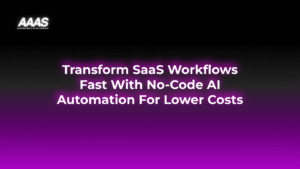 No-code AI automation streamlines SaaS workflows, enabling faster processes, fewer errors, and lower costs so businesses can enhance efficiency at scale.