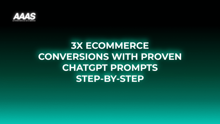 Unlock higher e-commerce conversion rates with step-by-step ChatGPT business prompts to personalize shopping, boost sales, and optimize customer engagement.