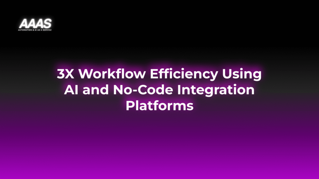 Automate workflows and boost business efficiency by leveraging AI with no-code integration platforms, unlocking faster processes and higher ROI for your team.