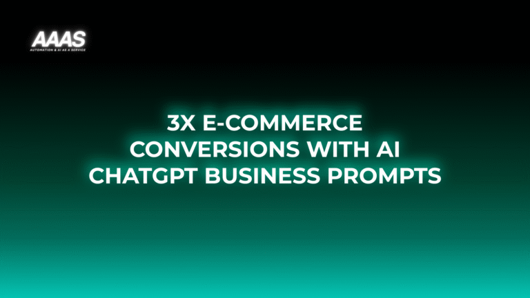 Boost your online store conversion rates with ChatGPT business prompts that deliver AI-driven personalization, instant support, and actionable sales optimization.
