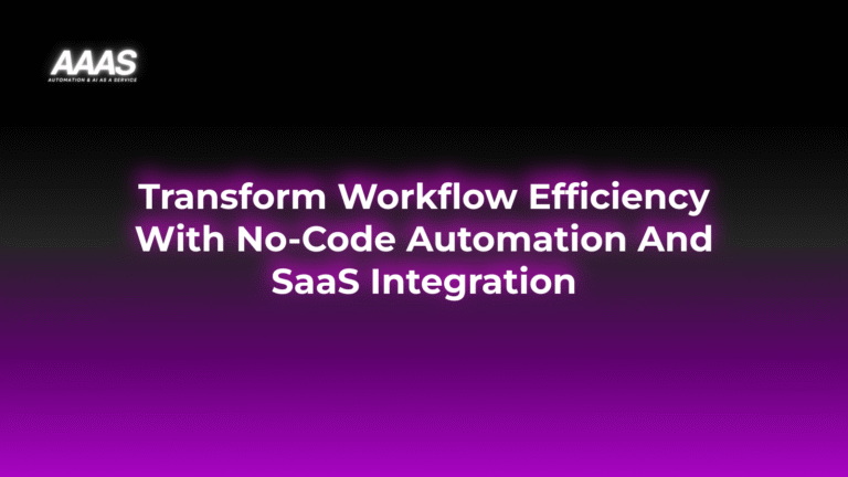 Integrate no-code automation with SaaS to streamline workflows, boost business efficiency, cut costs, and empower non-technical teams to manage processes easily.
