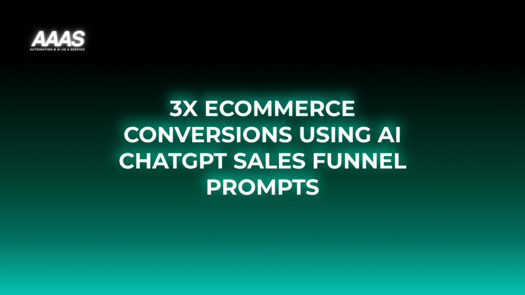 Boost e-commerce conversion rates with AI ChatGPT business prompts that personalize customer interactions, reduce funnel drop-offs, and drive measurable sales growth.