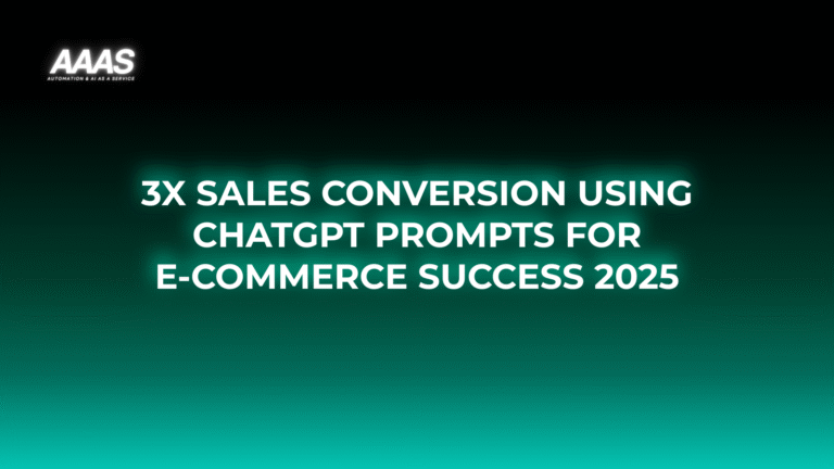 Boost e-commerce sales conversion with ChatGPT business prompts using AI-driven personalization, real-time support, and advanced customer interaction strategies.