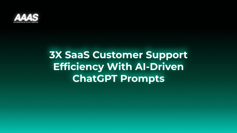 Streamline SaaS customer support with AI-driven ChatGPT business prompts to boost efficiency, reduce costs, and resolve customer queries faster and smarter.