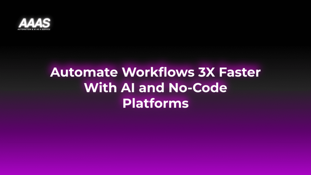 Unlock productivity and cut costs by automating business workflows with AI and no-code platforms, streamlining operations for greater efficiency.