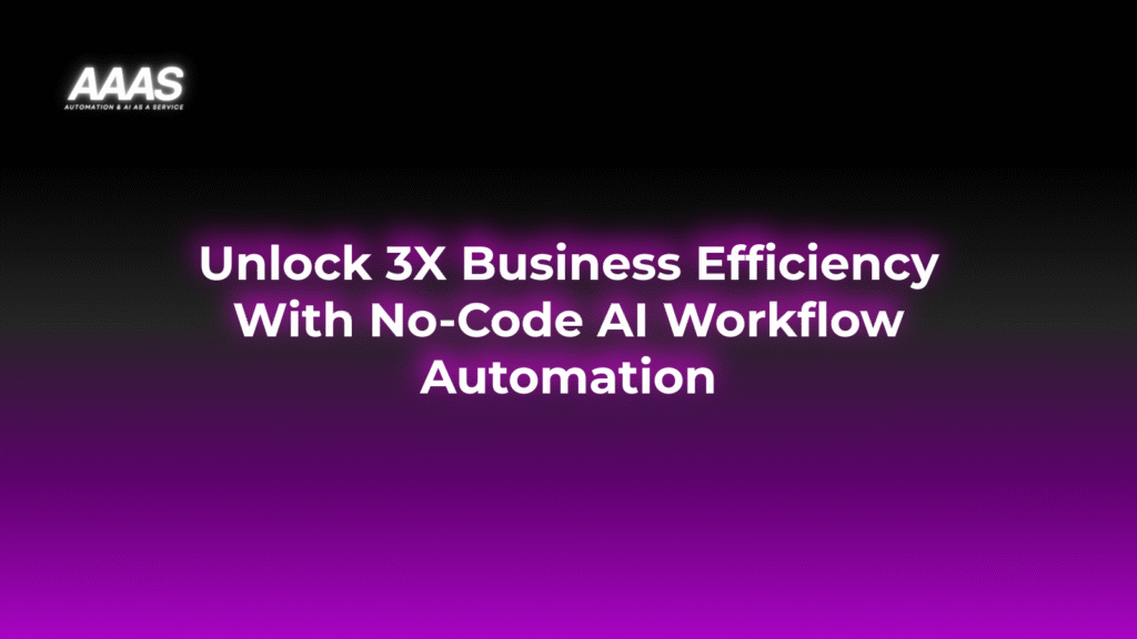 Boost business efficiency with AI-driven no-code workflow automation SaaS tools that streamline processes, cut costs, and free teams to focus on growth.