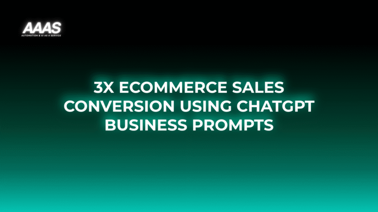 Unlock higher e-commerce sales conversion with AI-driven ChatGPT business prompts that deliver personalized shopping experiences and boost customer engagement.