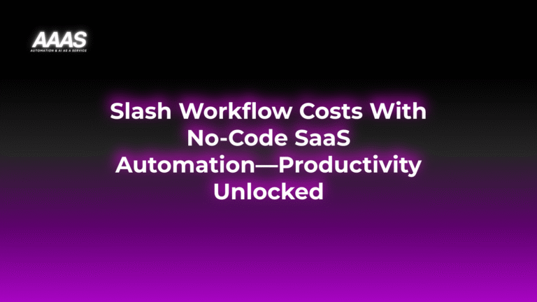 Automate workflows and boost productivity with no-code SaaS integration, reducing costs and streamlining business processes for greater efficiency and growth.