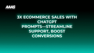 Streamline e-commerce support and drive sales by using ChatGPT business prompts for faster responses, higher conversions, and improved customer satisfaction.