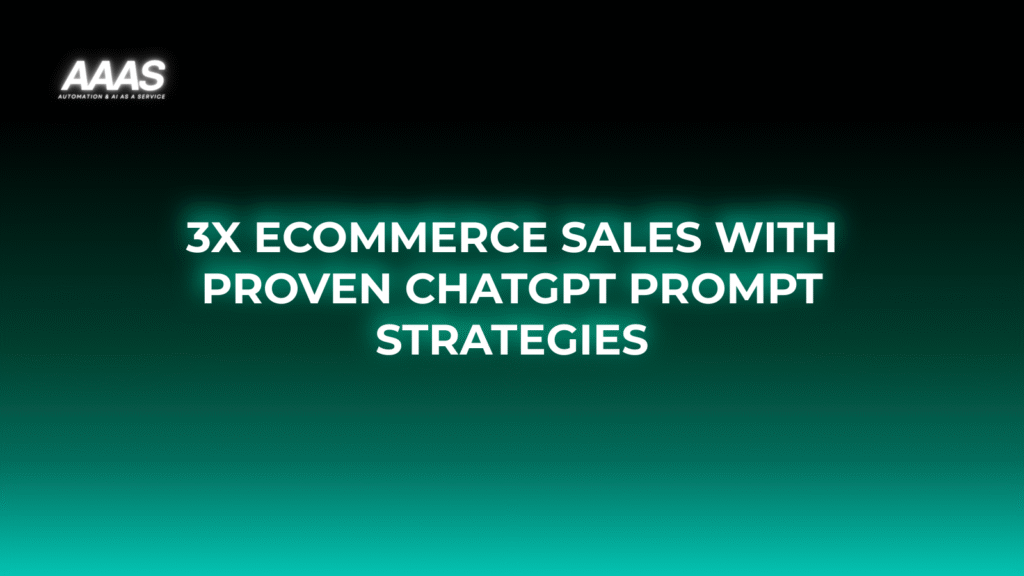 Boost e-commerce sales conversion with AI-powered ChatGPT business prompts, delivering personalized chat, efficient support, and real-time product recommendations.